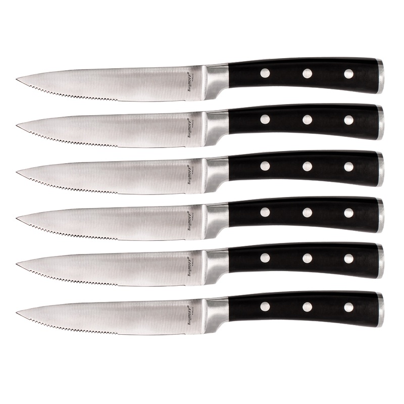 BergHOFF Essentials Classico 6pc Stainless Steel Steak Knife Set, 5″