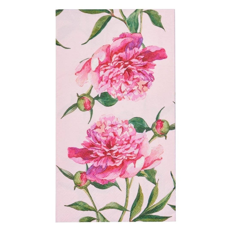 Guest Towel Pink Peonies – 20pkg
