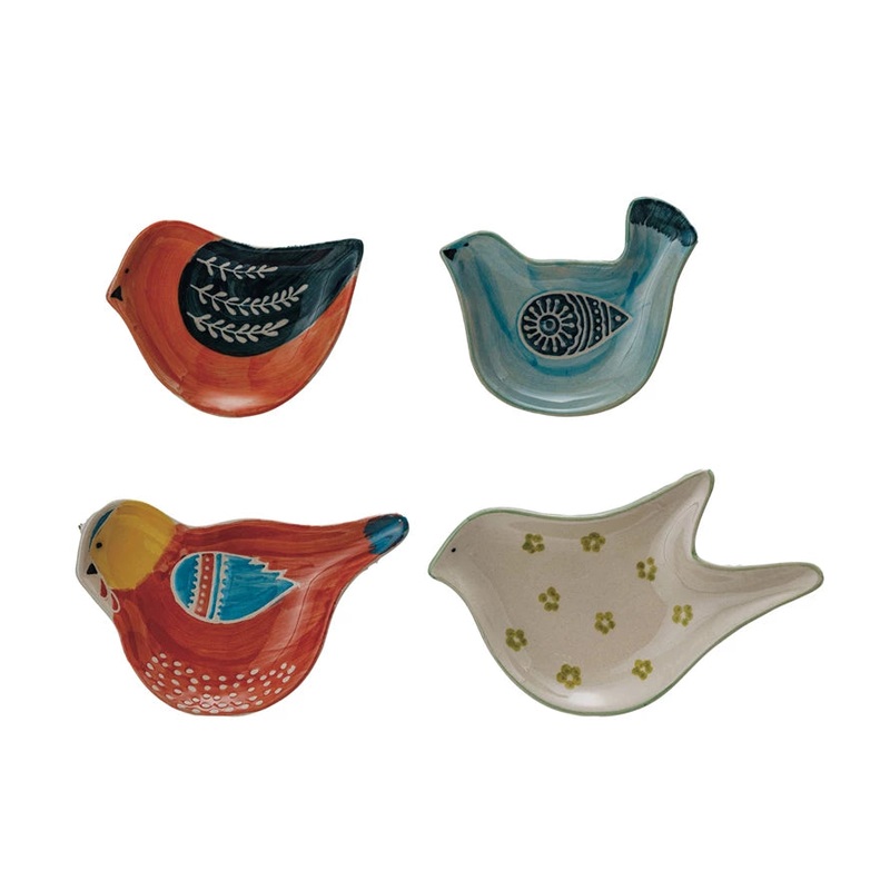 Hand-Painted Bird Shaped Dish, 4 Styles