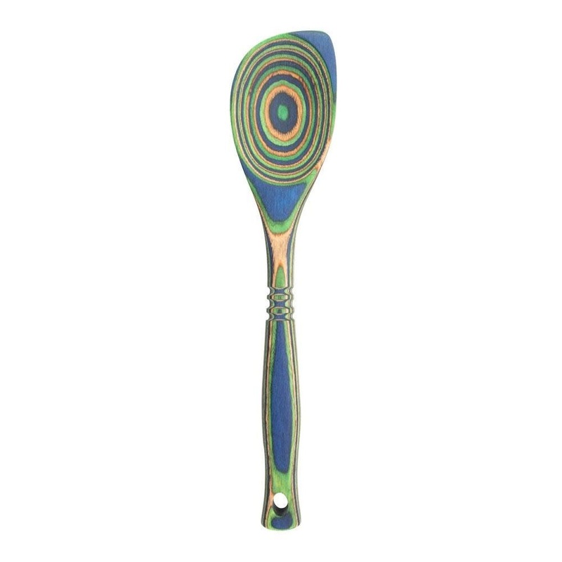 Island Bamboo Corner Spoon – Peacock