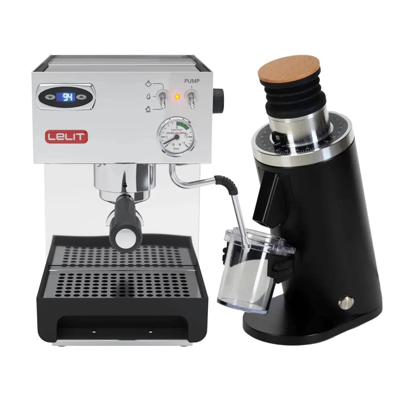 Lelit Anna 2 PL41TEM Espresso Machine with PID and DF54 (Black) Bundle