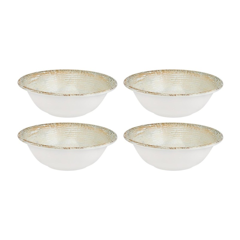 Patera dia.6.25″ h:2″ 13 oz. Round Decorated Porcelain Bowl (Set of 4)