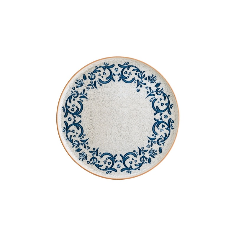 Viento dia.11″ Round Decorated Porcelain Plate