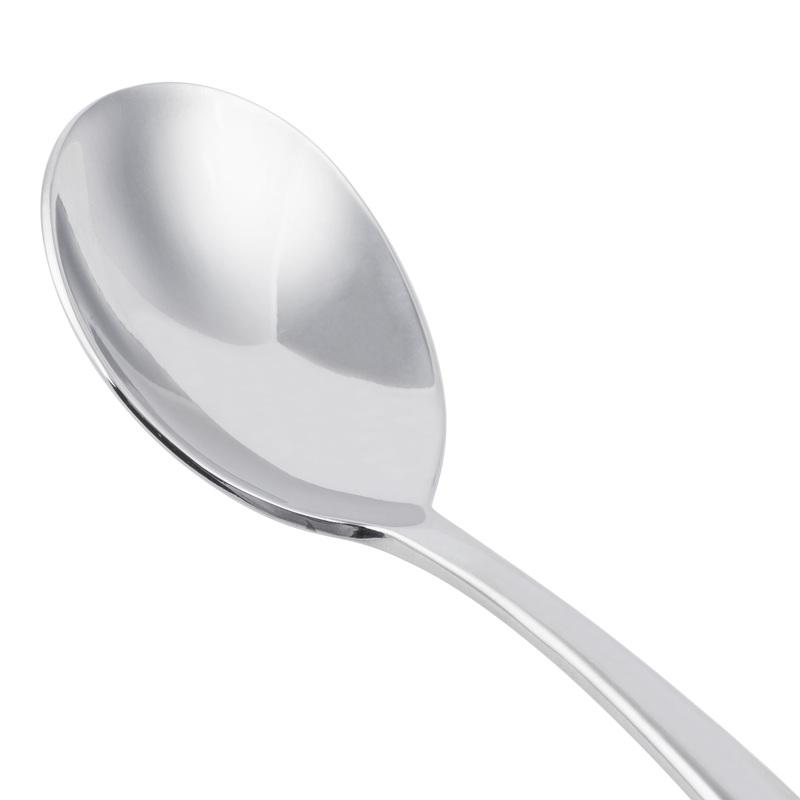 World Tableware 982 016 Contempra 6″ 18/8 Stainless Steel Extra Heavy Weight Bouillon Spoon – 12/Pack