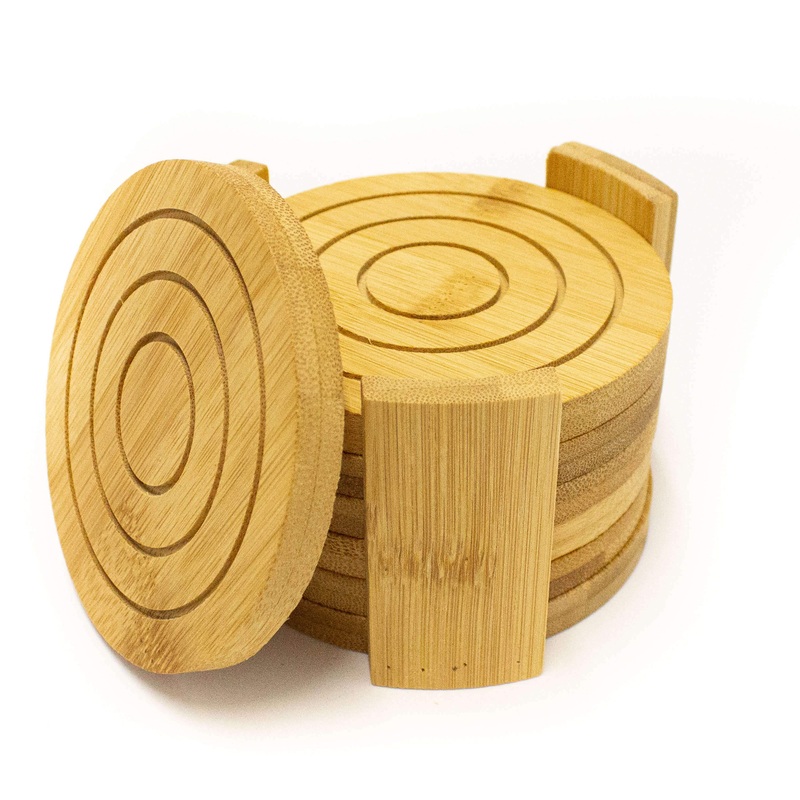 BergHOFF Bamboo 7pc Circular Coaster Set