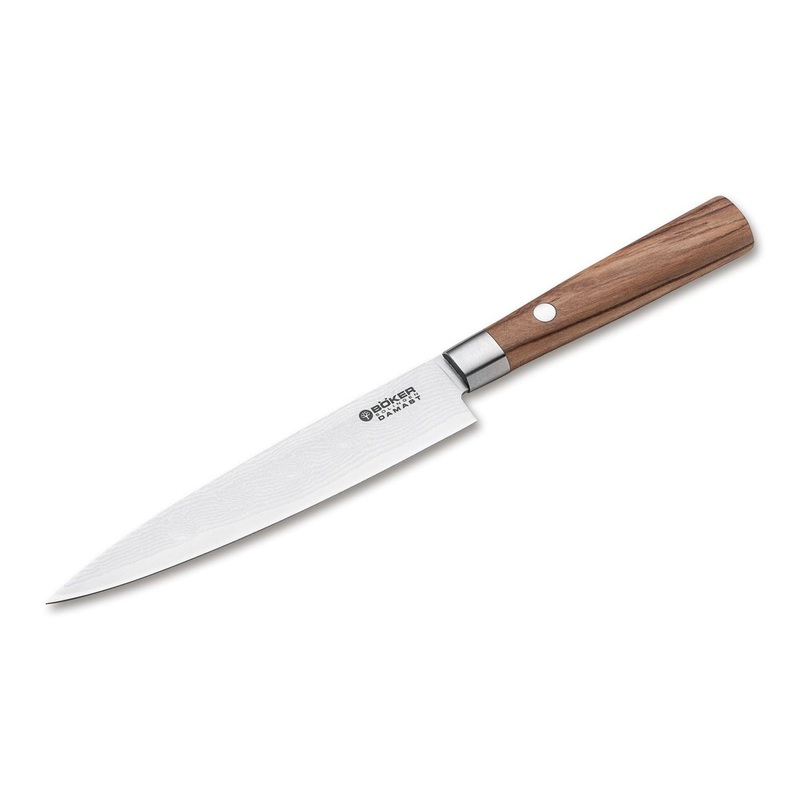 Boker Damascus Olive 5.9″ Utility Knife