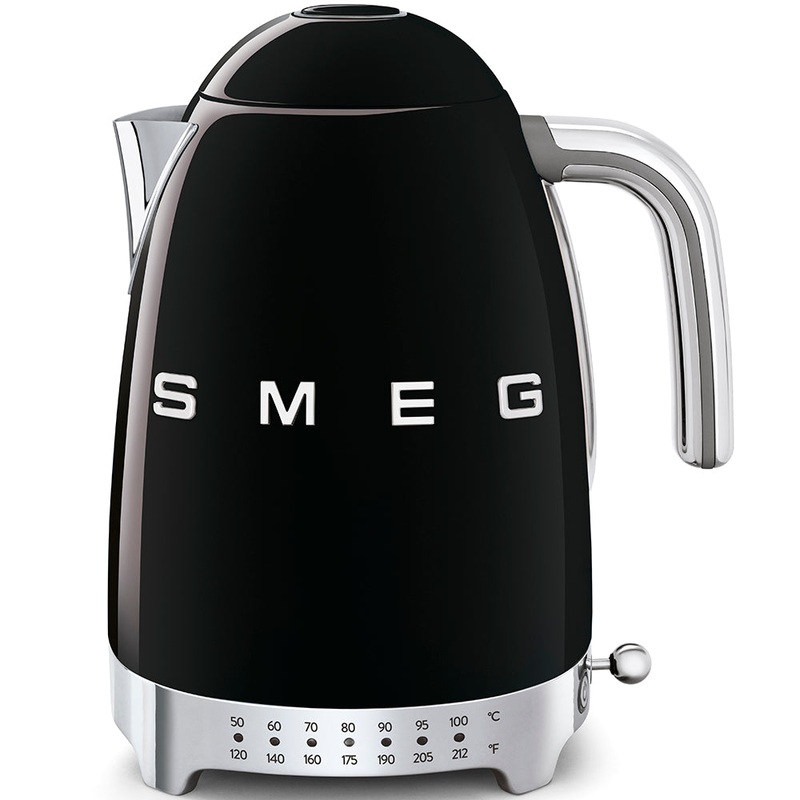 Smeg 50’s Retro Style Variable Temperature KLF04 Black Kettle