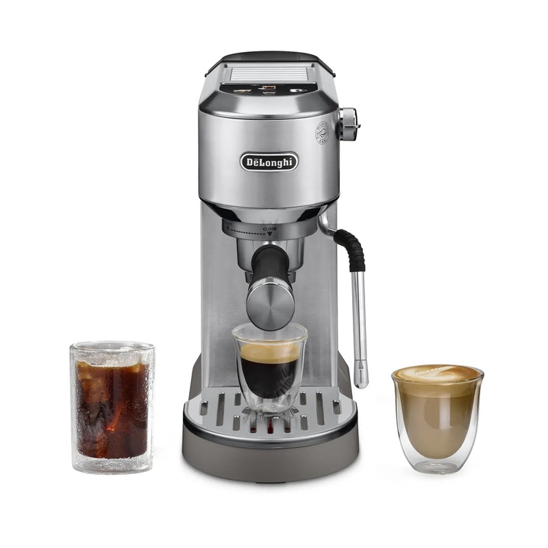 DeLonghi Dedica Duo Espresso Machine with Cold Brew EC890M (Metal)