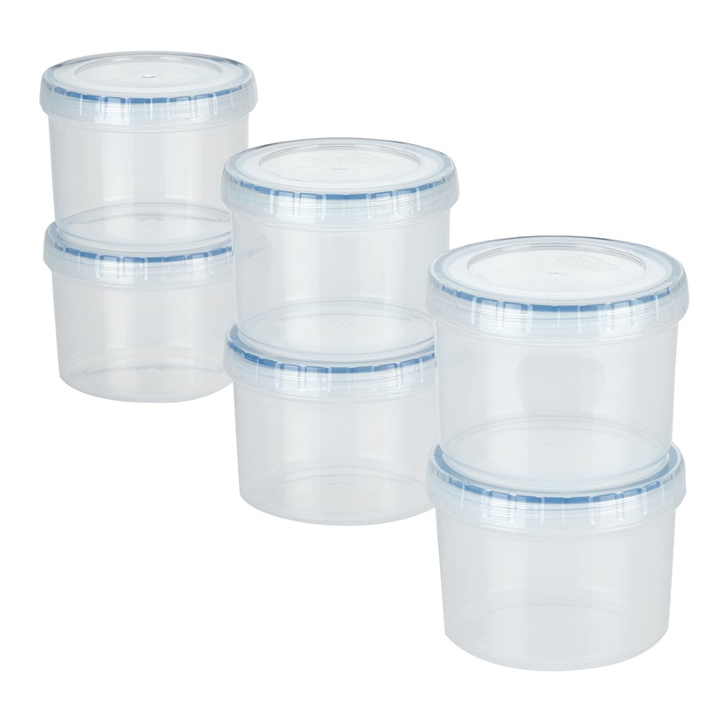 Easy Essentials Twist 6-Piece 12-Oz. Container Set