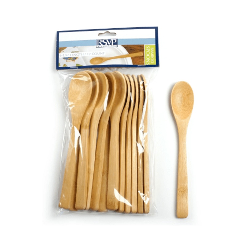 RSVP Bamboo Spoons 12 Pieces
