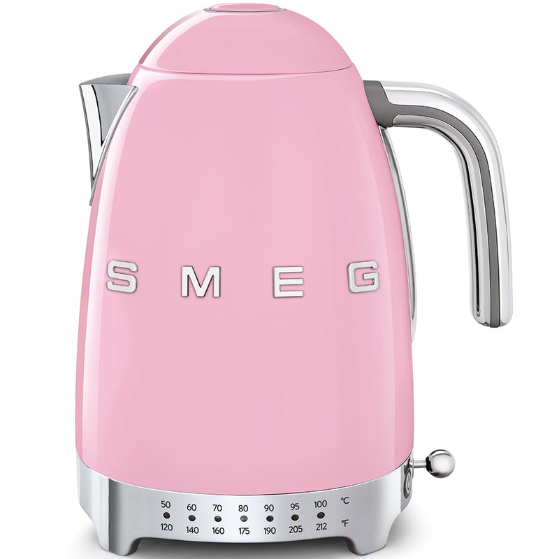 Smeg 50’s Retro Style Variable Temperature KLF04 Pink Kettle