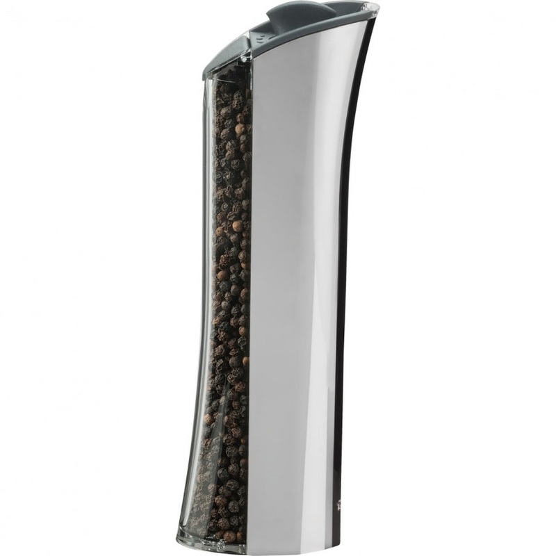 Trudeau 8 Inch Graviti Plus Pepper Mill, Chrome
