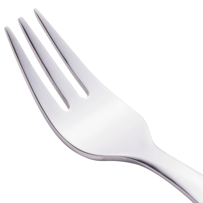 World Tableware 989 029 Quantum 6″ 18/0 Stainless Steel Heavy Weight Cocktail Fork – 12/Pack