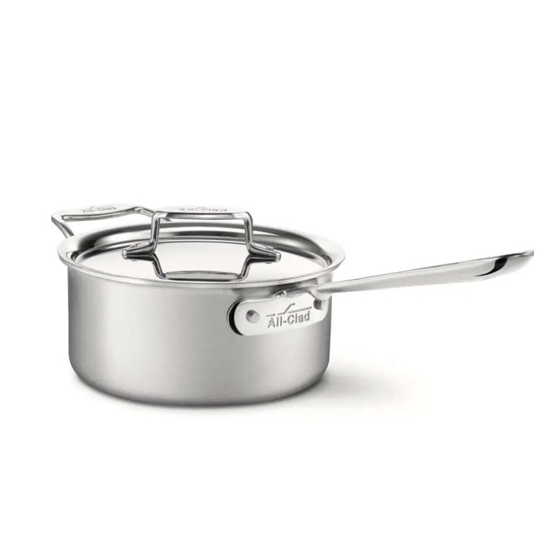 All-Clad d5 Brushed Stainless Steel 3 qt. Saucepan