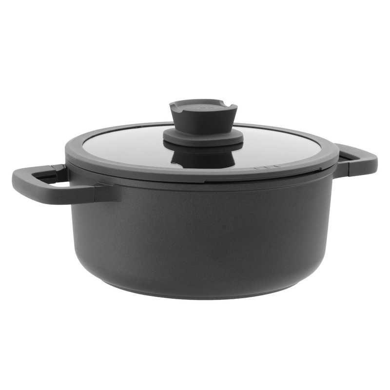BergHOFF Leo Stone+ Nonstick Ceramic 10″ Stockpot 4.6qt, Recycled