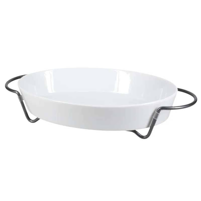 Simply Serving Oval Baker w/ Rack