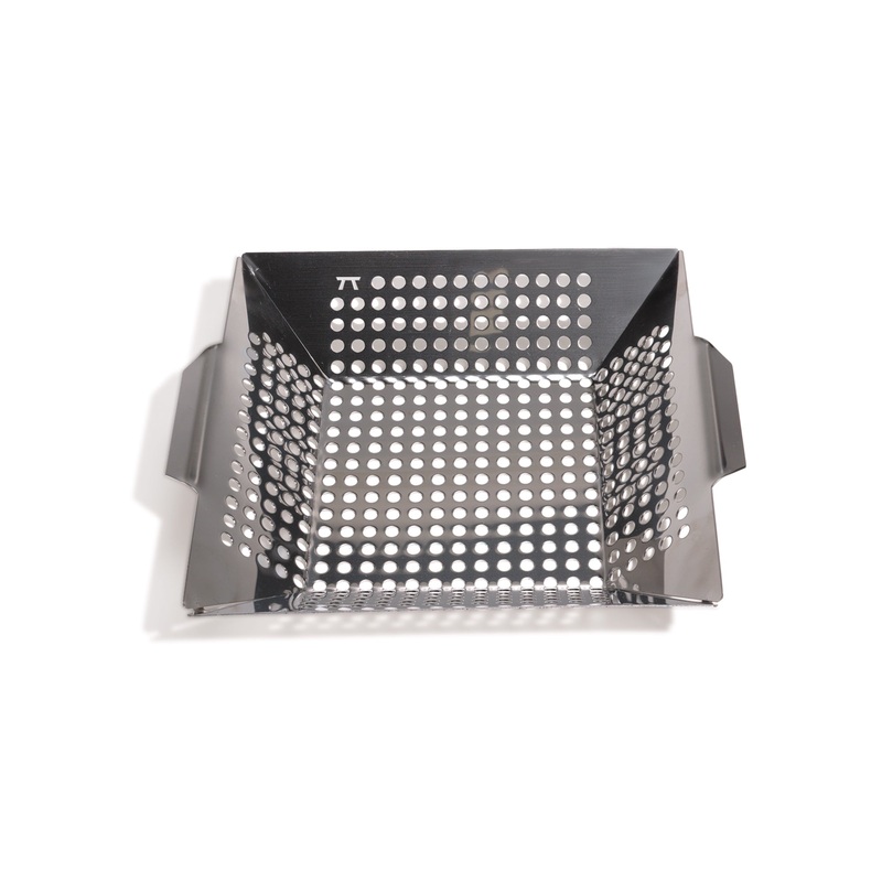Square Grill Wok, Stainless Steel