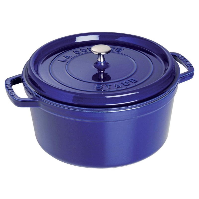 Staub 5.5 Qt Round Cocotte – Dark Blue