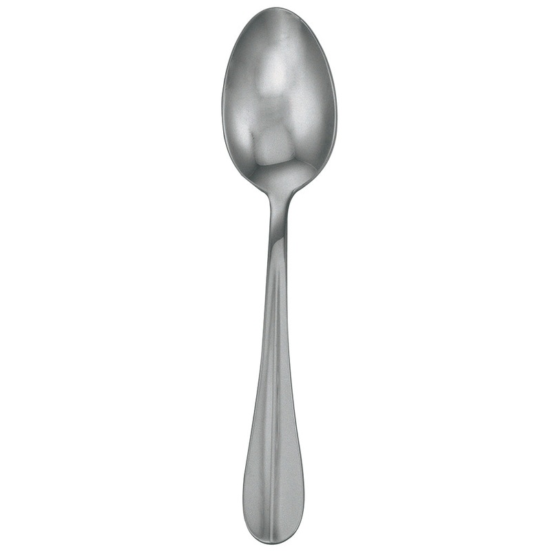 Walco 9403FS Lancer 8 3/8″ 18/10 Fieldstone Finish Stainless Steel Extra Heavy Weight Tablespoon / Serving Spoon – 12/Pack