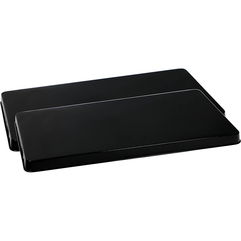 Black Rectangle Burner Covers by Reston Lloyd