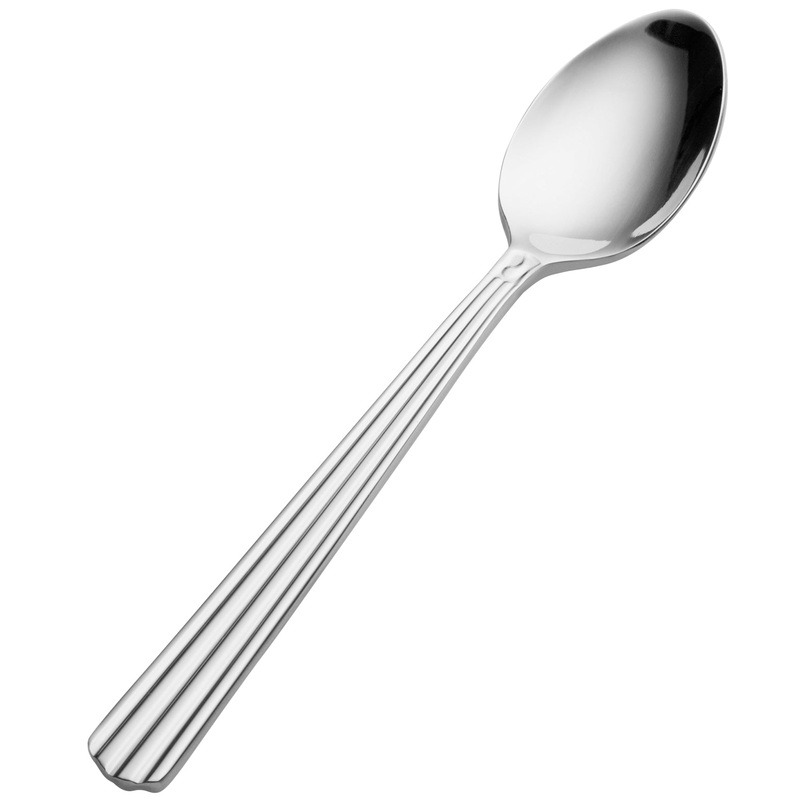 Bon Chef S1600 Britany 6 3/8″ 18/10 Stainless Steel Extra Heavy Weight Teaspoon – 12/Pack