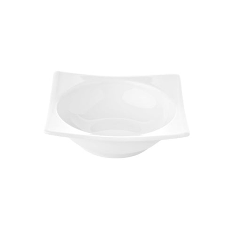 Porcelain Hong Kong 6″ x 6″ x h:2″ 1 oz. Square White Porcelain Bowl