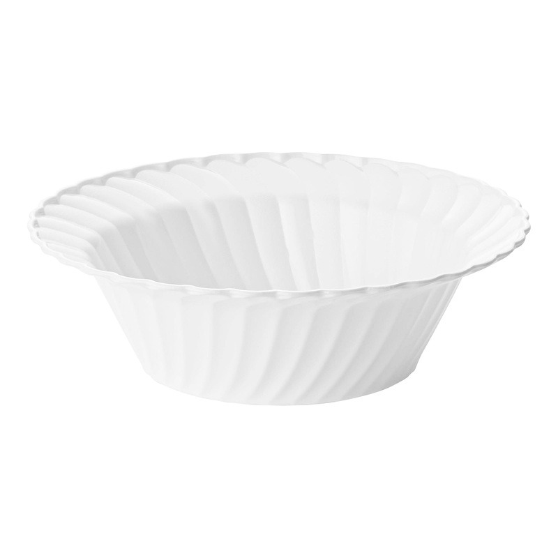 White Flair Plastic Dessert Bowls (5 oz.)