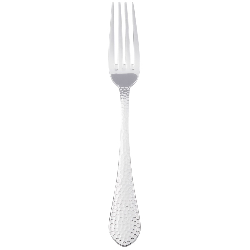 Bon Chef S1206 Reflections 8 5/8″ 18/10 Stainless Steel Extra Heavy European Size Dinner Fork – 12/Pack