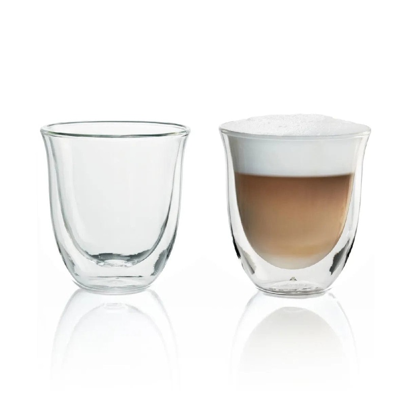 DeLonghi Double Walled Cappuccino & Coffee Glasses (Set of 2)