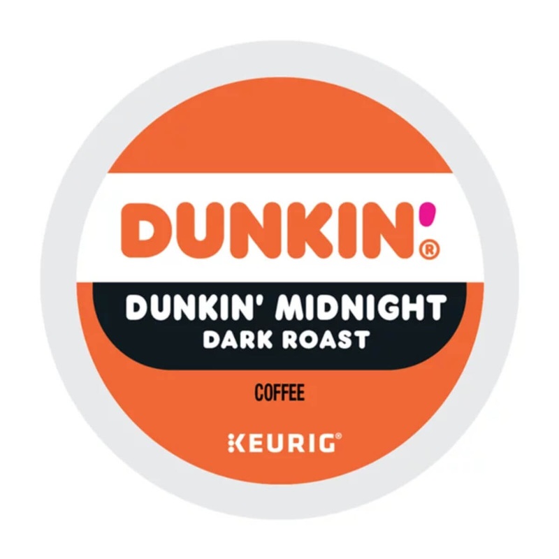Dunkin’ Donuts Midnight Dark Roast Coffee K-Cup Recyclable Pods (Case of 88)