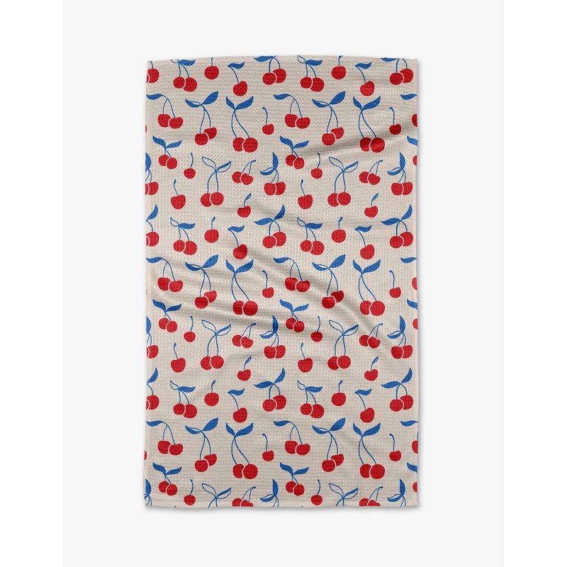 Geometry Very Cherry Tea Towel