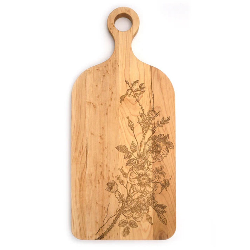 JK Adams Maple Paddle Board with Wild Roses