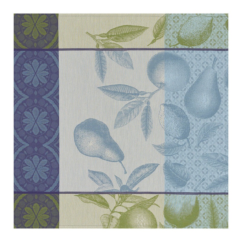 Le Jacquard Franais- Arriere-Pays Blue Cotton Napkin (23″ Sq, Set of 4)