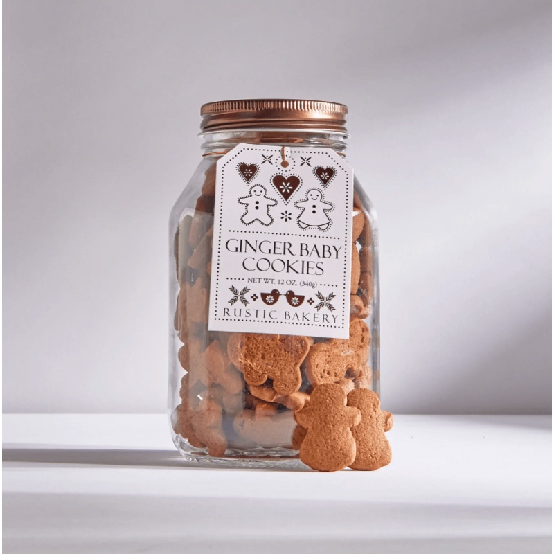 Rustic Bakery Ginger Baby Cookie Jar 12 oz