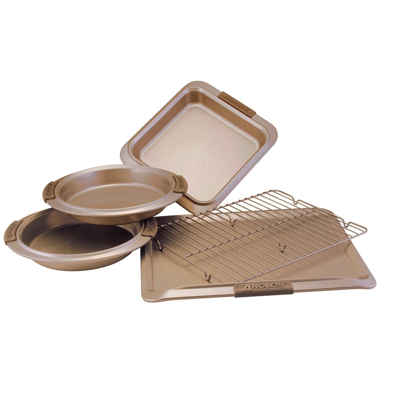 Anolon Advanced Bronze Nonstick Bakeware 5 Piece Set