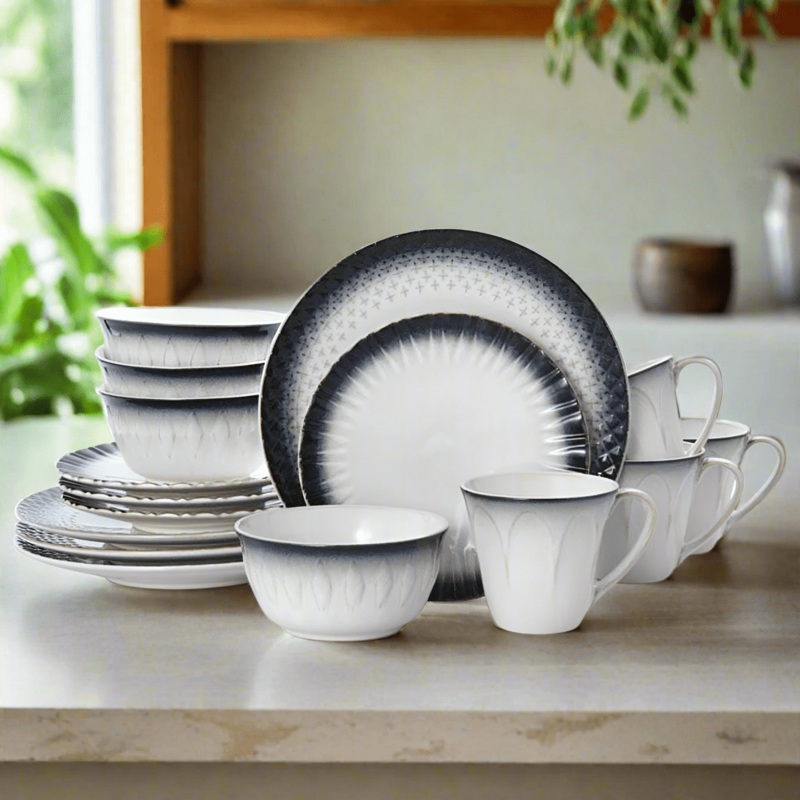 Blake 16 Piece Dinnerware Set, Service for 4