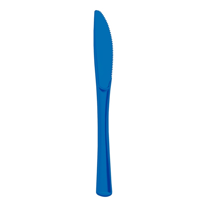 Blue Disposable Plastic Party Knives