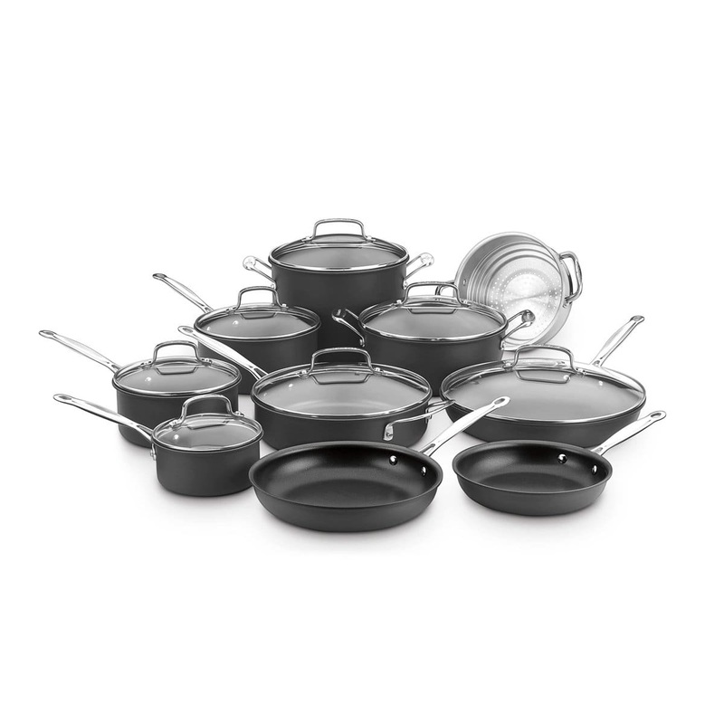 Cuisinart Chef’s Classic Hard Anodized 17 Piece Cookware Set
