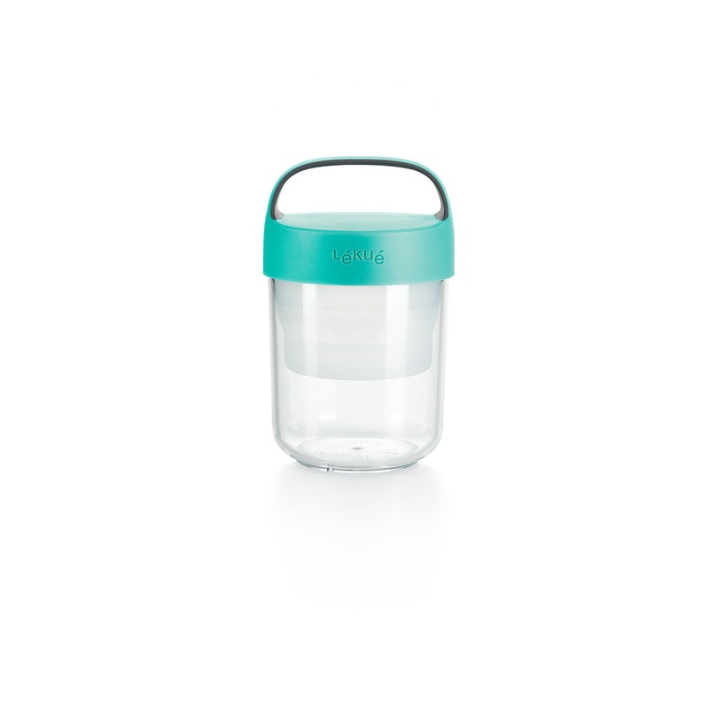 Lekue Jar-To-Go 2 Piece Travel Jar Container Set, 14 Ounce