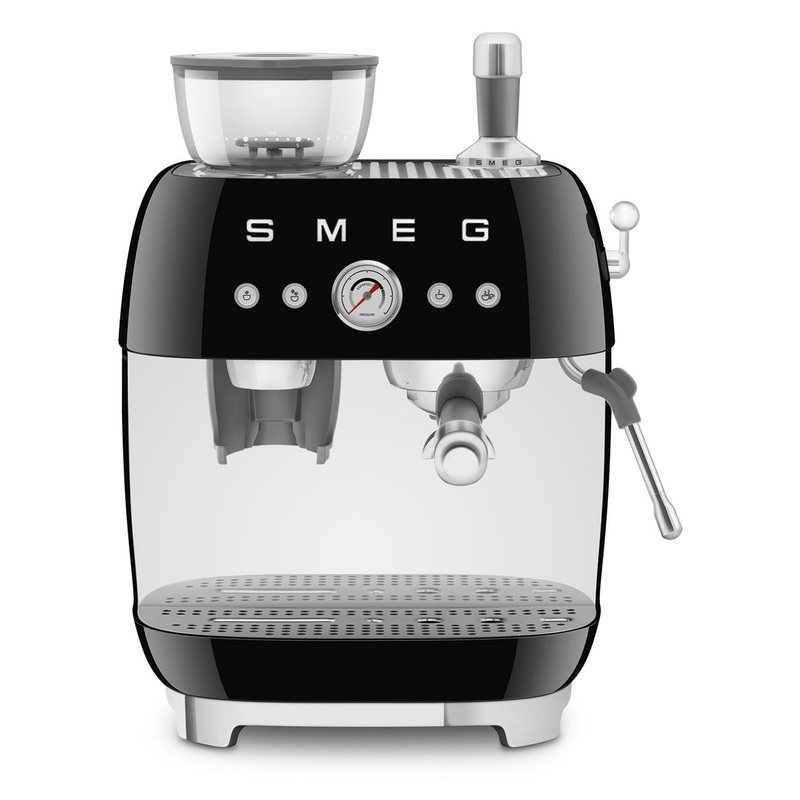 Smeg Retro-Style Black Espresso Manual Coffee Machine
