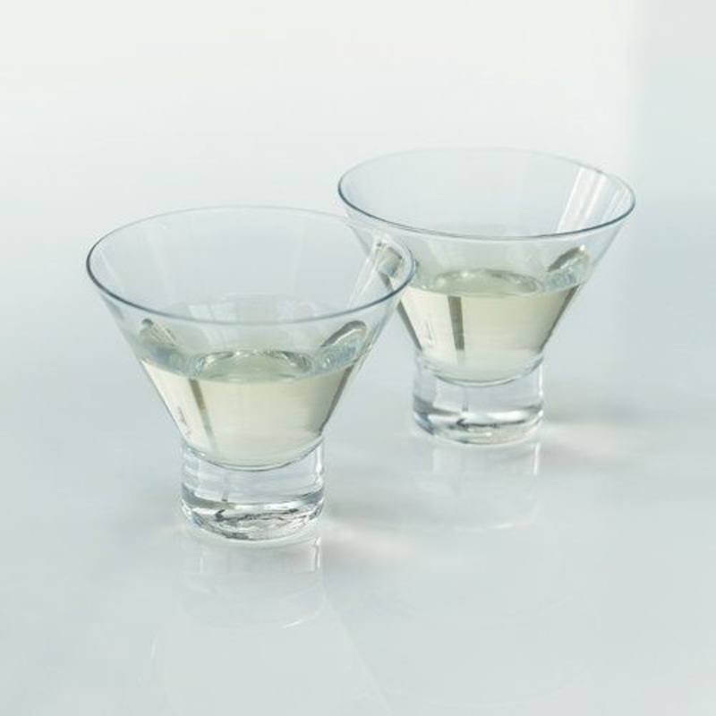 Viski Raye Stemless Martini Glasses – Set of 2