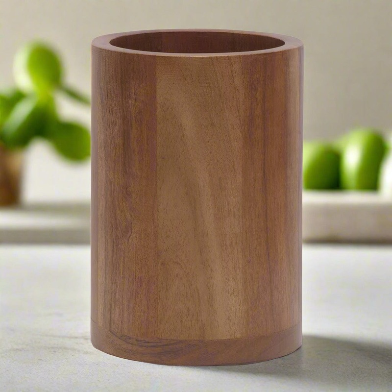 Acacia Wood Utensil Holder