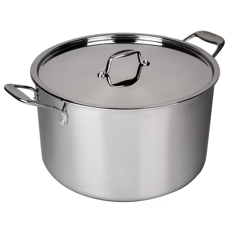 Camerons 16 Qt Tri-Ply Stainless Steel Stock Pot