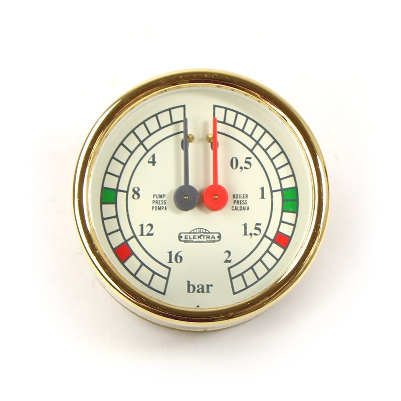Elektra Dual Pressure Gauge  60mm – 00985026