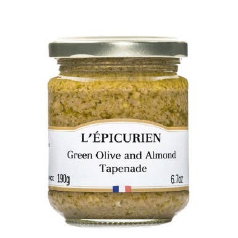 L’Epicurien Green Olive & Almond Tapenade – 6.7oz