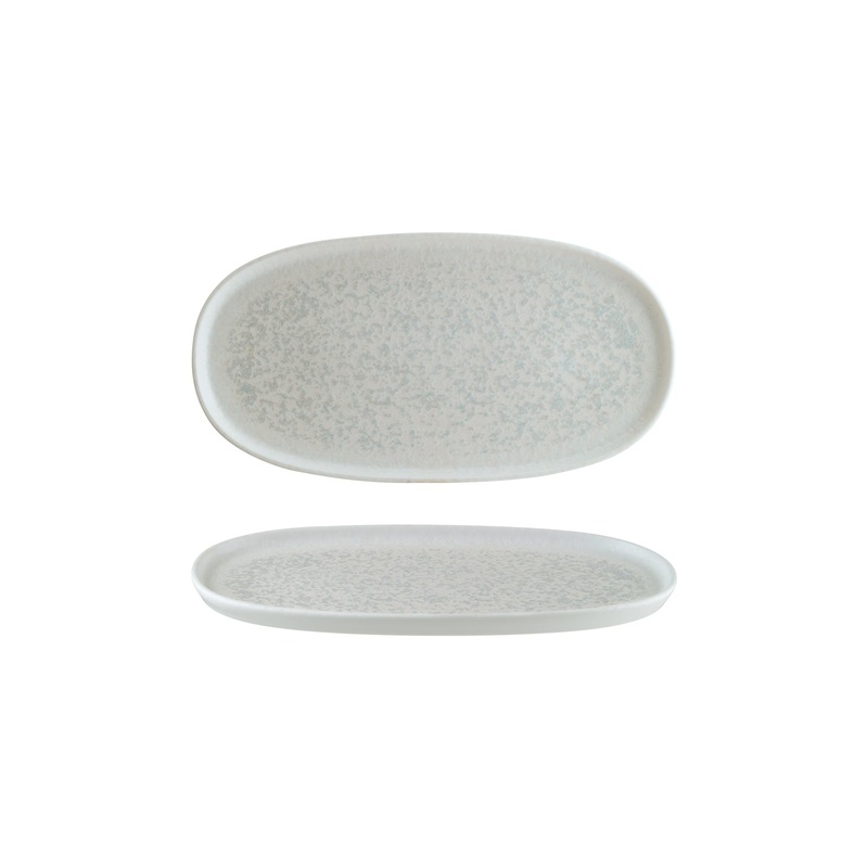 Luna 12″ x 6.25″ x h:0.75″ Oval White Porcelain Platter