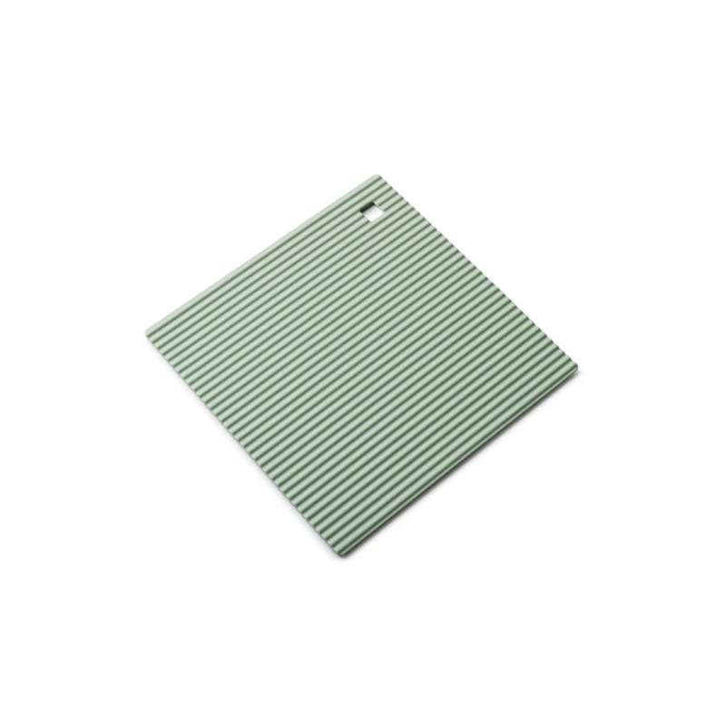 Square Silicone Trivet – Costal Green