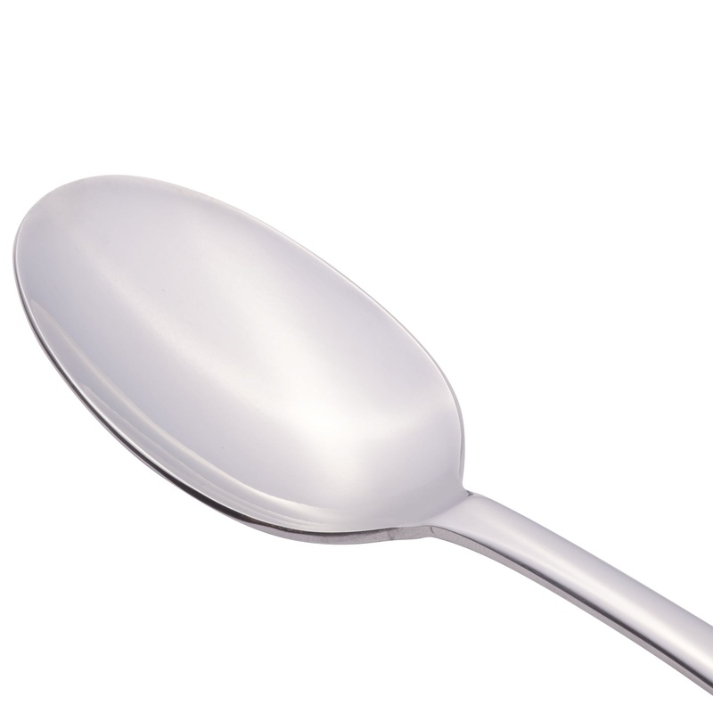 World Tableware 467 003 Auberge 7 5/8″ 18/0 Stainless Steel Heavy Weight Tablespoon / Serving Spoon – 12/Pack