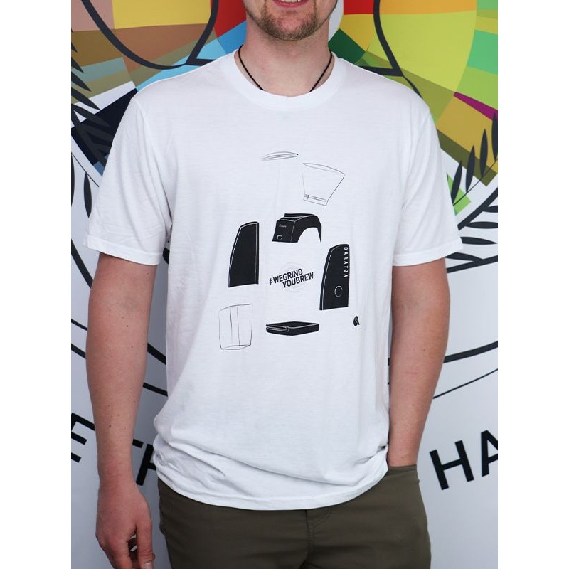 Baratza Encore T-Shirt in White – Size XL