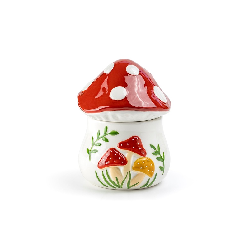 Fairytale Red Mushroom 6.25″ Medium Size Canister